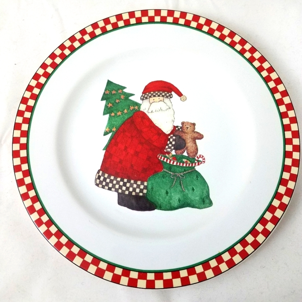 Sakura Santa Debbie Mumm Magic of Santa 8 Inch Plate